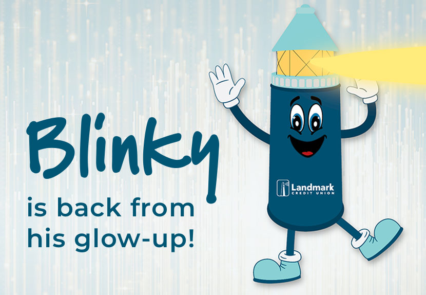 Blinky our LCU mascot is back with a glow up