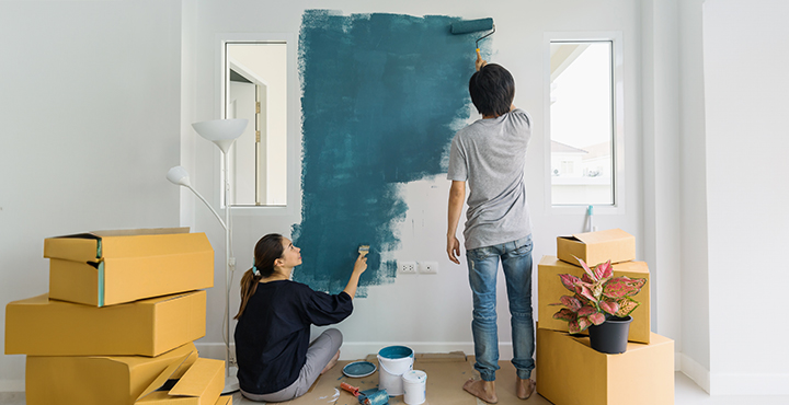 Professional painter is doing some work for the homeowner using their HELOC.