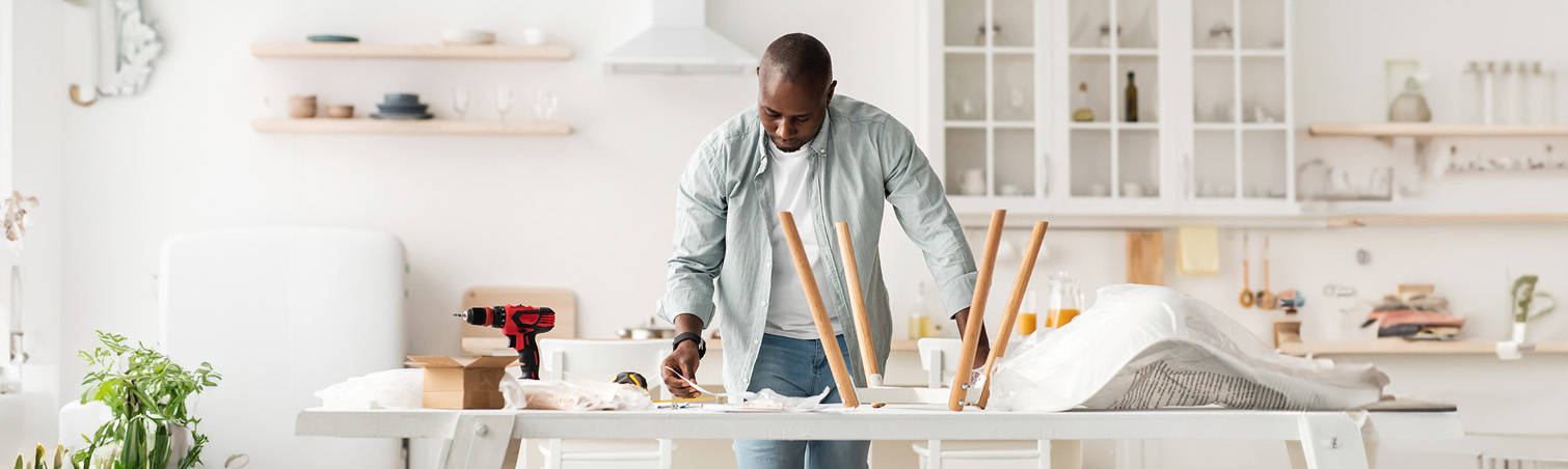 A member is hard at work on some home improvement projects.