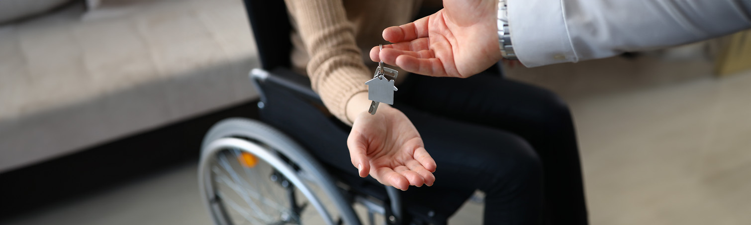 A member has received keys to their new home.