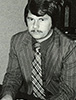 Historical image of Ron Kase at a credit union branch