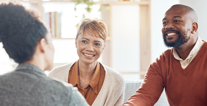Couple meeting with financial consultant